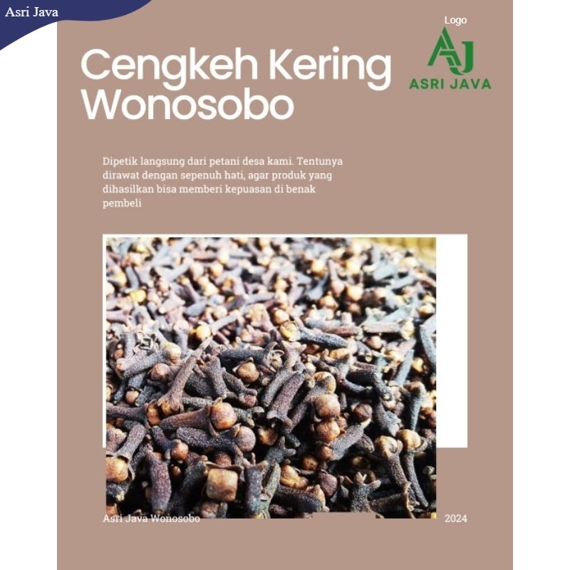 Cengkeh Kering Rempah 1 kg Alami Grade A AJ01