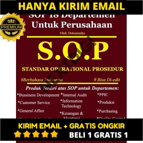 TERHEMAT CONTOH SOP PERUSAHAAN LENGKAP / SOP ORGANISASI KOMPLIT / SOP KANTOR
