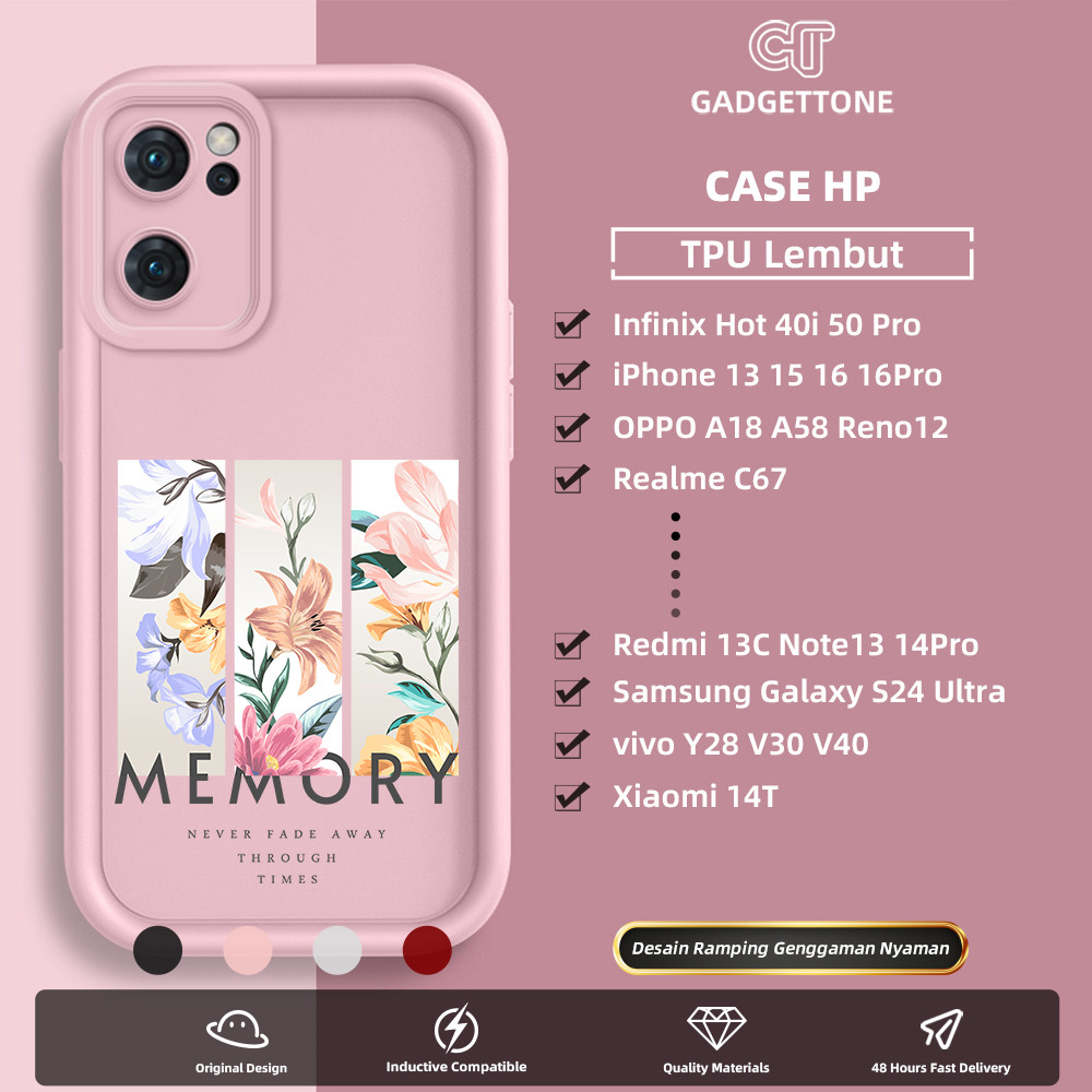 Casing HP Silikon Lembut Untuk vivo OPPO Realme Galaxy A15 Mi Redmi Infinix iPhone