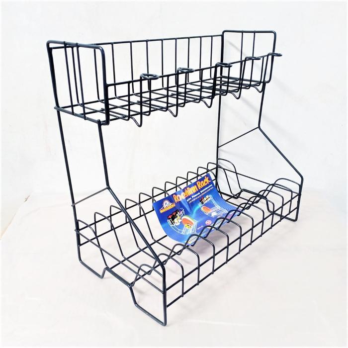 rak piring gelas serbaguna susun - 2susun gelas