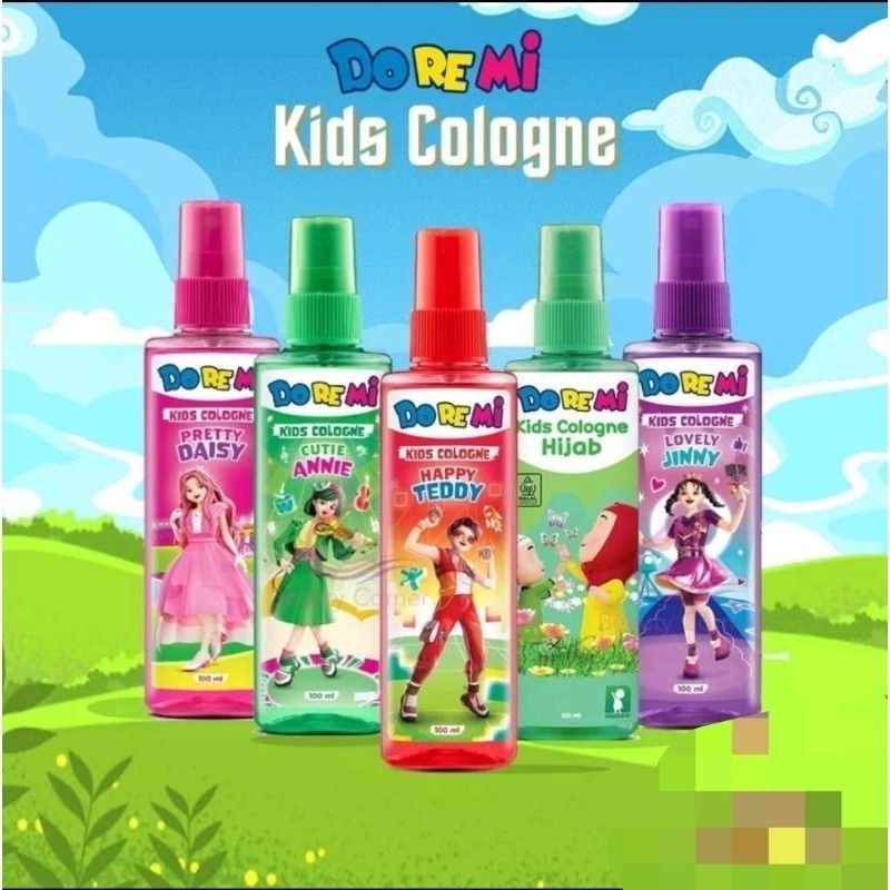 Doremi Kids Cologne Low Alcohol | Skin Moisturizer 100ml, 60ml | Parfum Murah Tahan Lama By Ground S