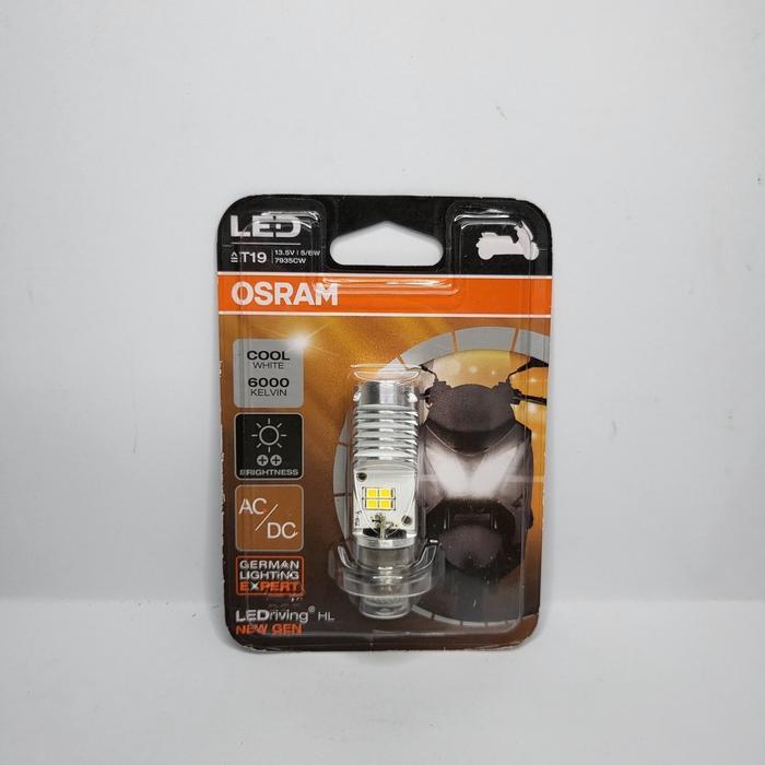 Lampu Motor LED OSRAM Bebek Matic (putih) Bohlam H6 M5 T19 AC DC Blade Dudukan