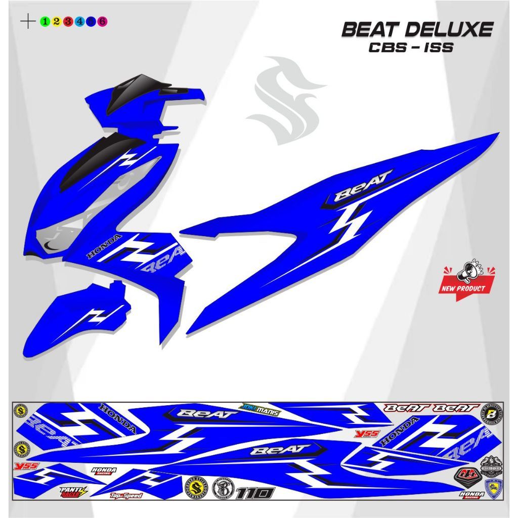 STRIPING VARIASI BEAT DELUXE 2021 2022
