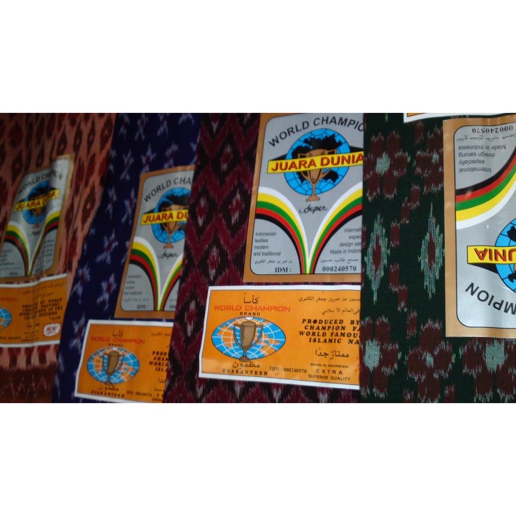 PROMO original sarung tenun JUARA DUNIA
