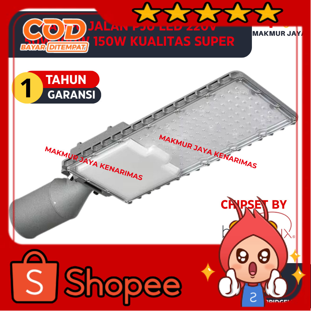 LAMPU JALAN PJU LED 50 100 150W WATT MODEL PHILIPS BRP 121 LED PJU 220V LAMPU PENERANGAN JALAN UMUM 