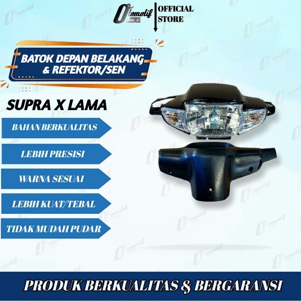 Batok supra x lama tromol / batok supra lama tromol - depan belakang tromol LBM
