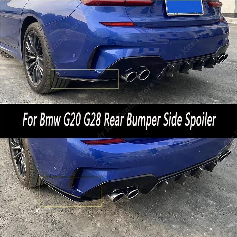 For Bmw G20 3 Series G28 Rear Bumper Lip Splitter ffuser Lip Spoiler Winglets Side Skirt Extensions 