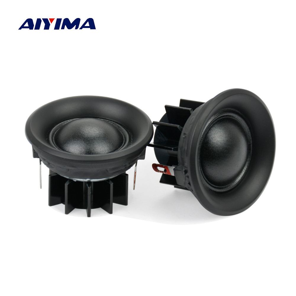 AIYIMA 2Pcs 10W 1.5Inch Tweeters Loudspeakers Treble Mini Portable Silk Film Speakers 4 Ohm 6 Ohm 8O