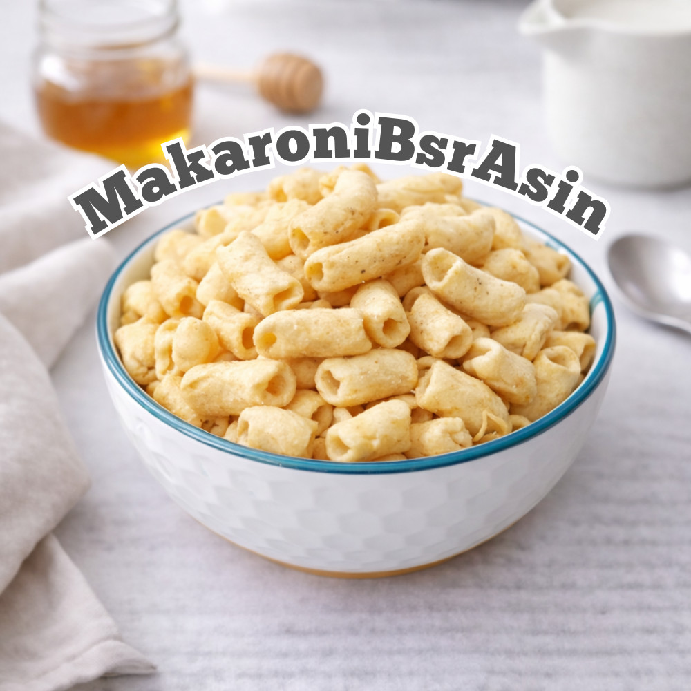 [DELISH SNACKS] Makaroni Besar Asin (Grosir) 250gr 500gr / Snack Cemilan Camilan Grosiran Kiloan