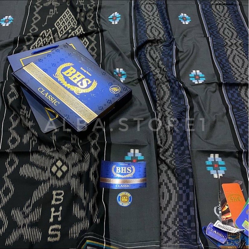 (MOTIF BARU) Sarung BHS Classic Kawung Dobby Gold/SKT DAM/KDP | BHS Infinity|BHS COSMO ORI100% bekua