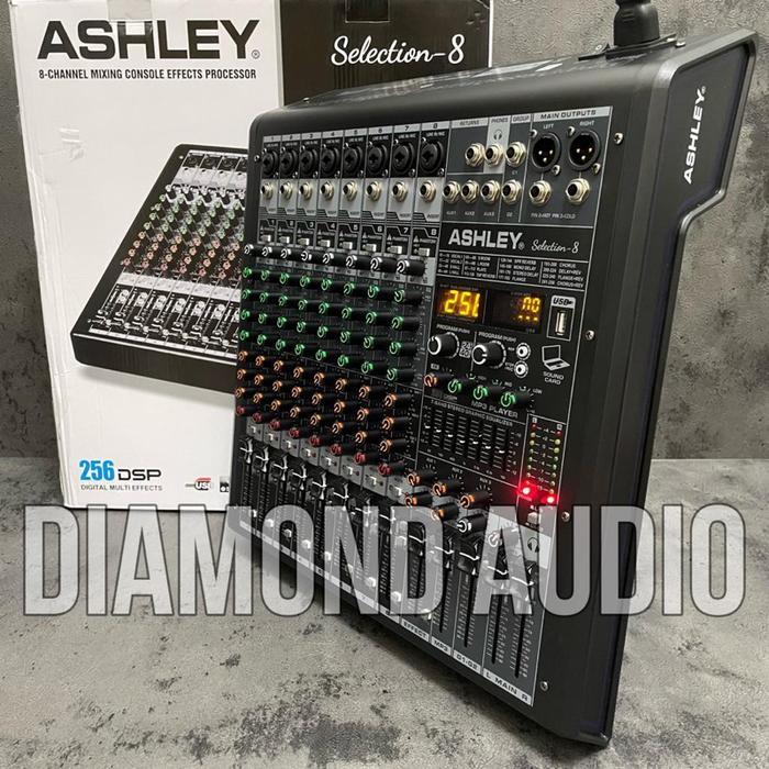 Mixer Audio Ashley Selection8 Usb Bluetooth Original Mixing Selection