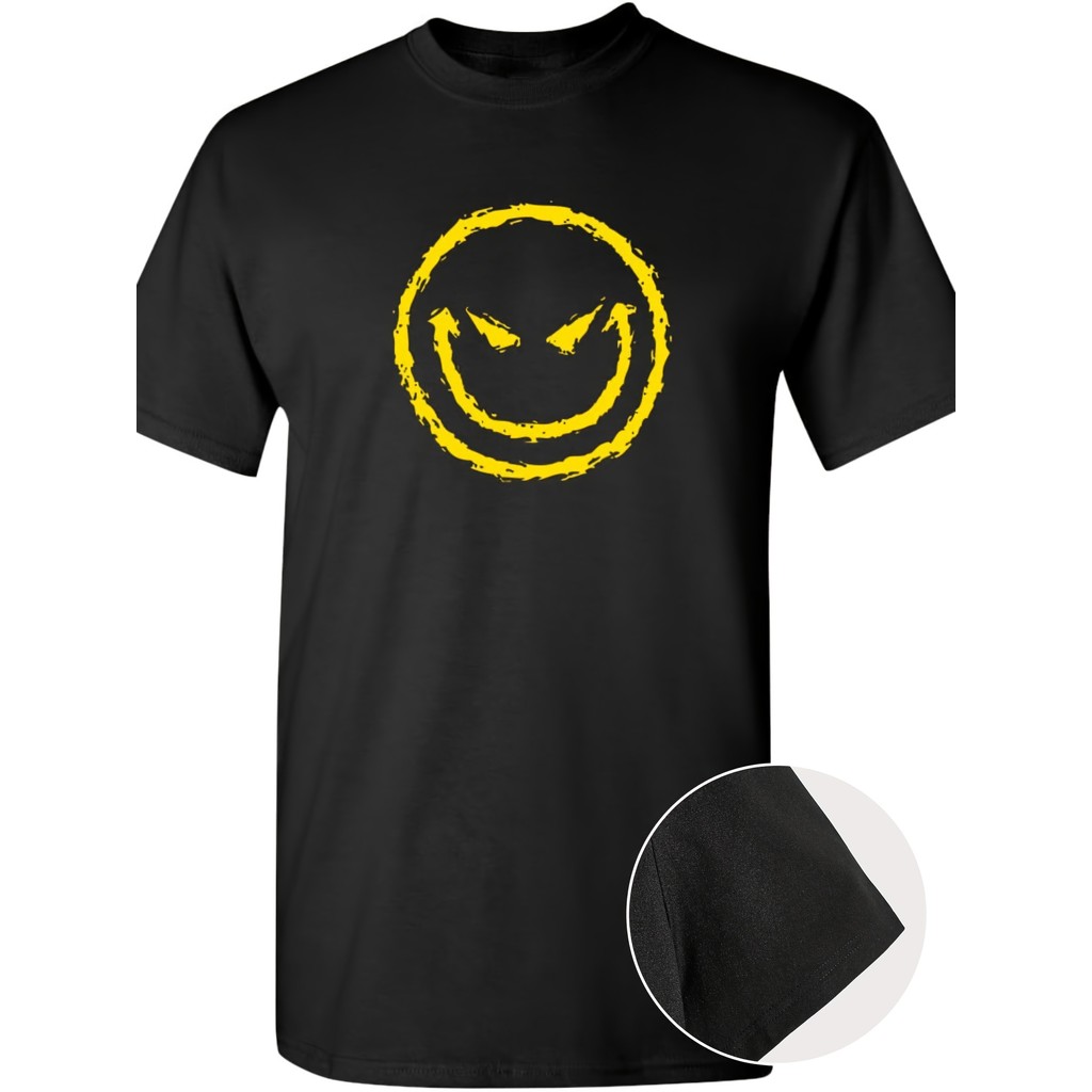 Kaos Pria - Ekspresi Wajah Aneh dan Lucu, Kaos Lengan Pendek Model Longgar