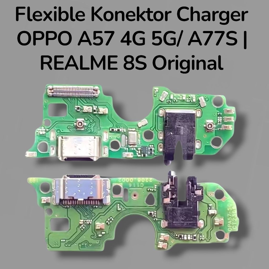 HP OPPO A57 4G 5G |OPPO A77S |REALME 8S PAPAN KONEKTOR CHARGER / PAPAN CAS ORIGINAL