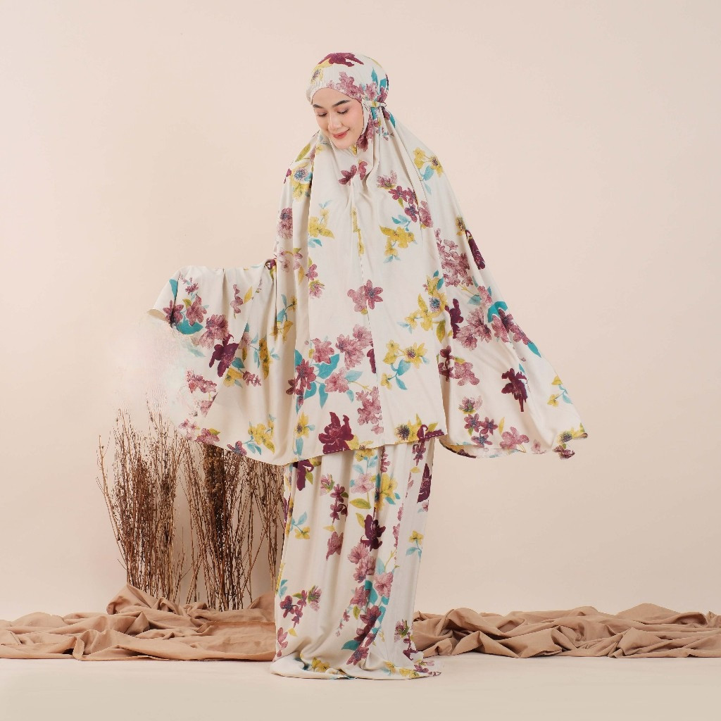 Mukena Zahra Rayon Premium Setelan Atasan Bawahan Batik Tebal Adem Nyaman Dipakai Sholat