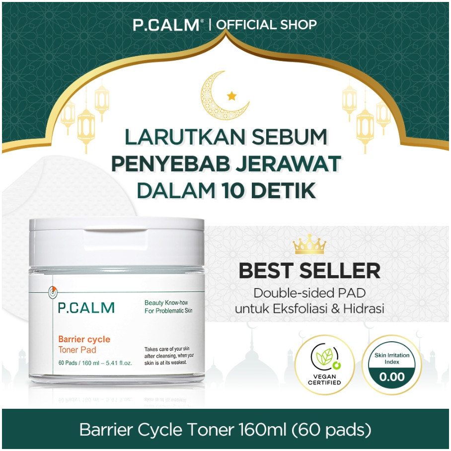P.CALM Barrier Cycle KMX Toner Pad - 60ea  | breathofbeauty