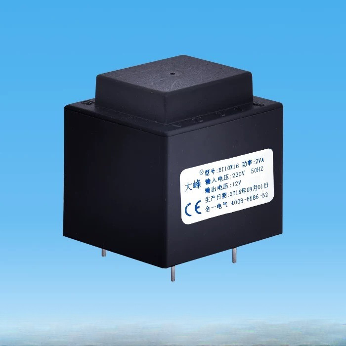 Customized epoxy potting filling power transformer 2W 35*16 5pin horizontal 220V to 12V, 220V to 9V
