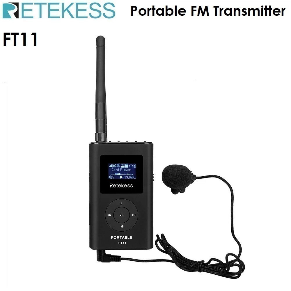 RETEKESS FT11 - Portable Broadcast and FM Transmitter