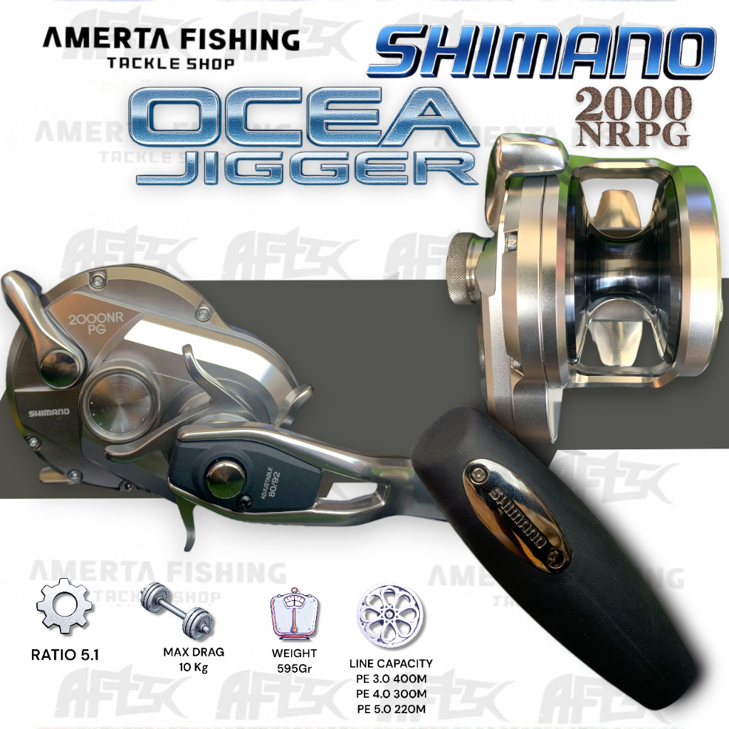SHIMANO OCEA JIGGER / REEL OVERHEAD GARANSI RESMI SHIMANO 1 TAHUN