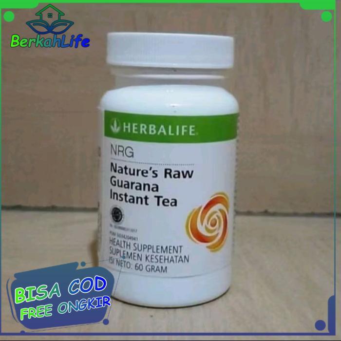 Teh Penambah Energi HERBALIFE NRG Tea Original Teh Energi Teh Stamina herbal 1 Botol 60gram