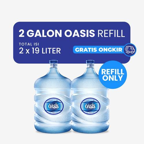 2 Galon Isi Ulang Oasis (Isi saja). Air putih yang memiliki kadar Ph standar harga terjangkau. Miner