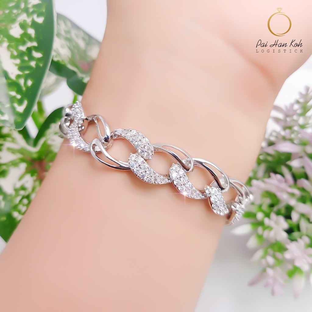 BISA COD Gelang Rantai Perhiasan Wanita Lapis Emas Dan Fiull Permata Simple Dan Elegant GELANG.03