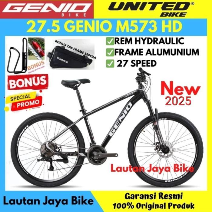 SEPEDAUNG 27.5 MTB GENIO M573 HD NEW 2021 REM HIDROLIK - bicycle storeku