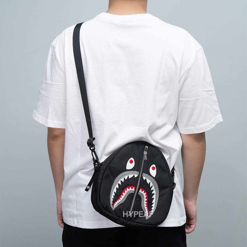 BAPE Shark Black Shoulder Bag Tas Bahu Original
