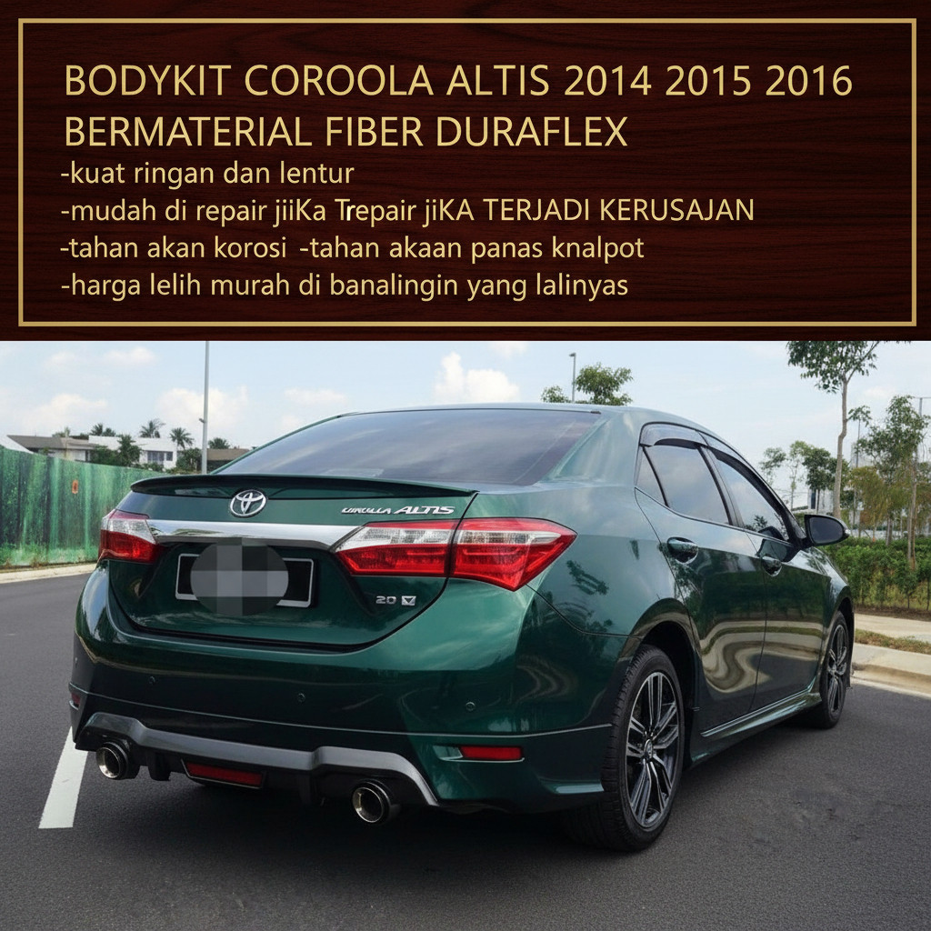bodikit BODYKIT ALTIS BODIKIT ALTIS BODY KIT ALTIS 2014 2015 2016