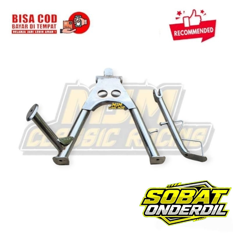 Standar Tengah Scorpio Set Samping Sudah PNP CB GL MEGAPRO TIGER GL100 GRAND