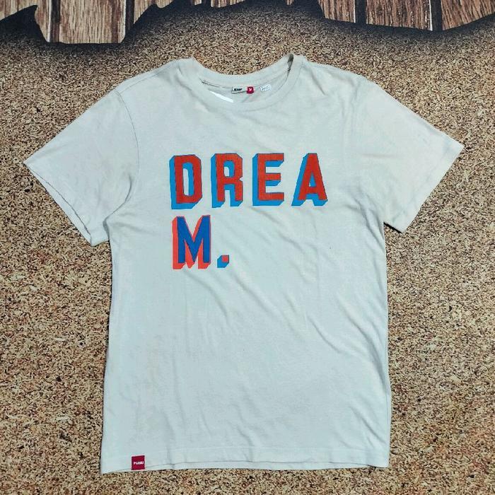 tshirt pria script FUBU NYC DREAM baju kaos oblong pendek pria murah bagus size M