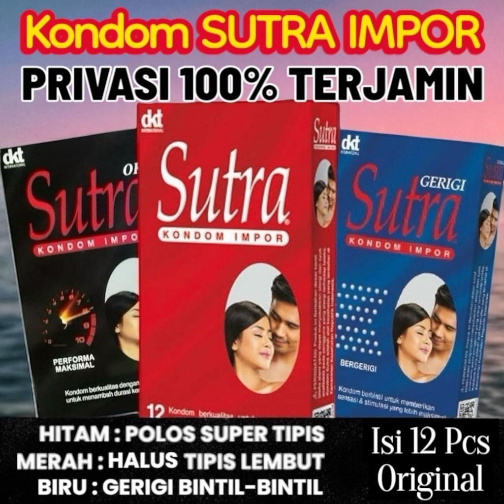 GUNCANG PROMO RAMADHAN SUTRA Kondom Polos Gerigi Super Tipis Ultra Lembut Kualitas Original 100% Res