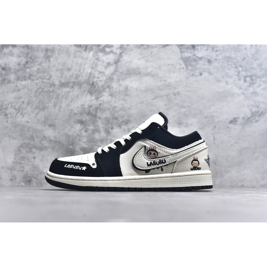 AJ1 Low Labubu Putih Hitam Pure Original Retro COD Stok Baru