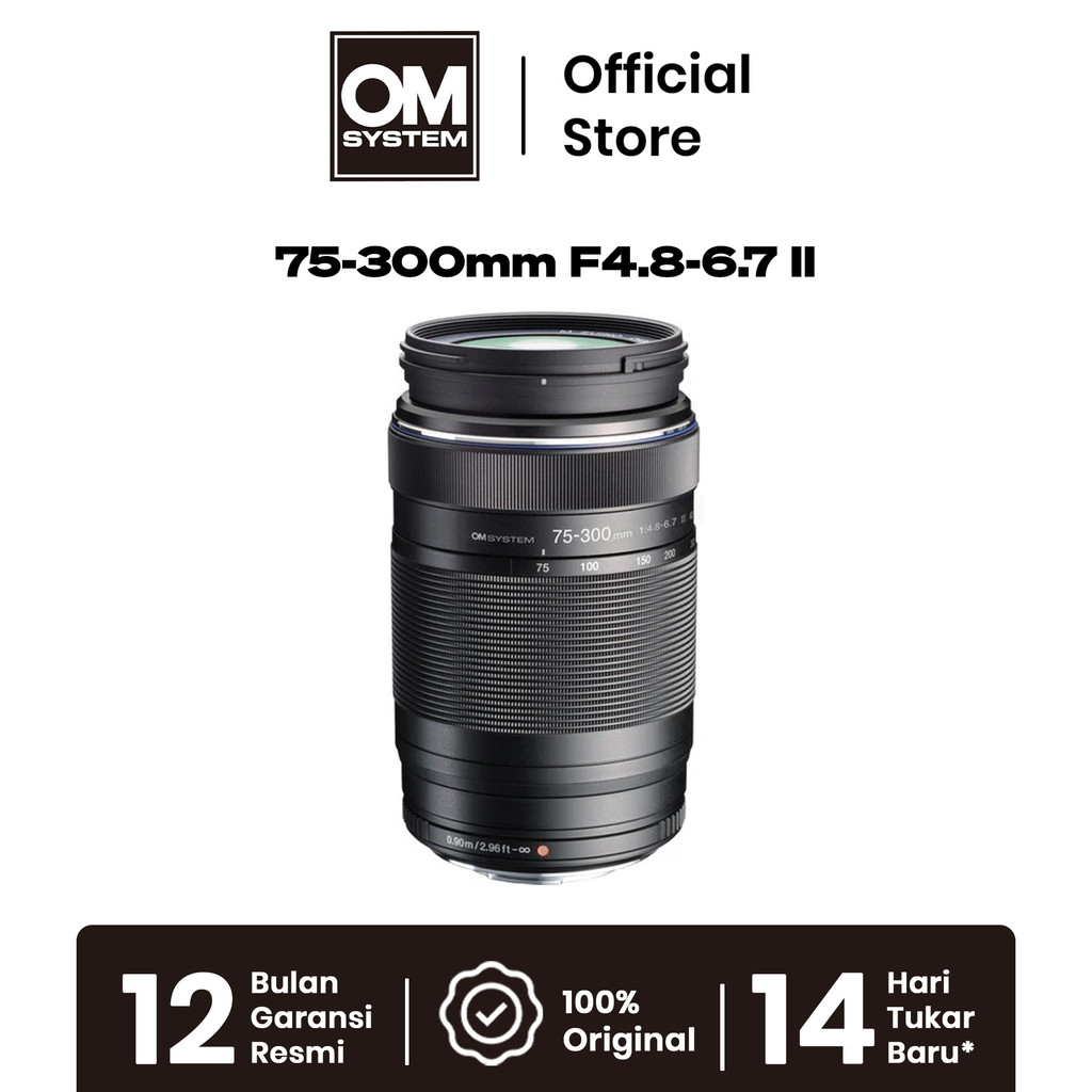 OM SYSTEM M.ZUIKO DIGITAL ED 75-300mm F4.8-6.7 II Lens ED75-300mm