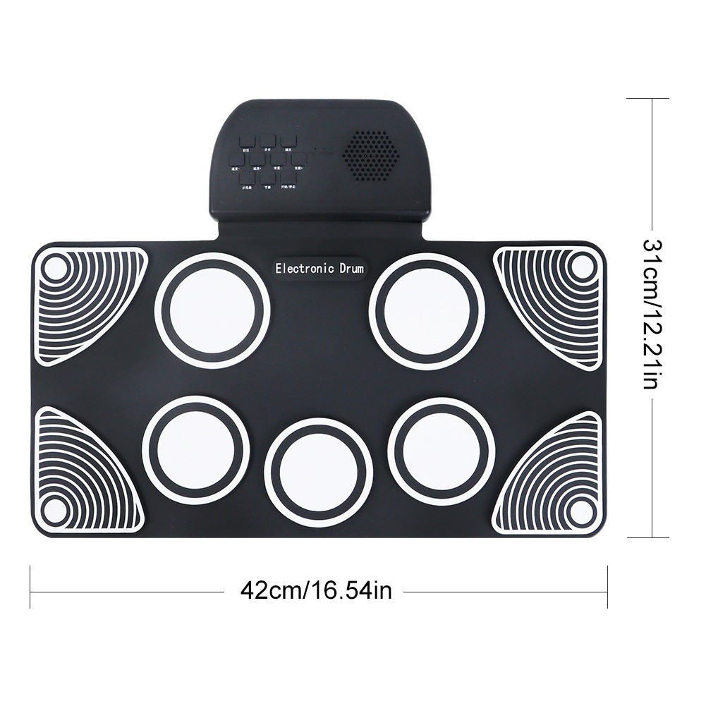 Electronic Drum Set with Drum Sticks Electric Drum Pad Electric Drum Set Birthday Surprise for Kids