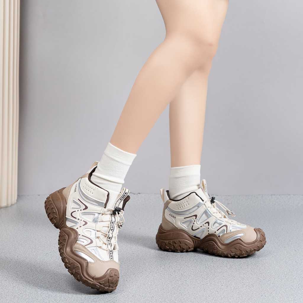 Marelow® Camel Hi Brown - Sepatu Wanita Boots Gunung Hiking Olahraga Outdoor