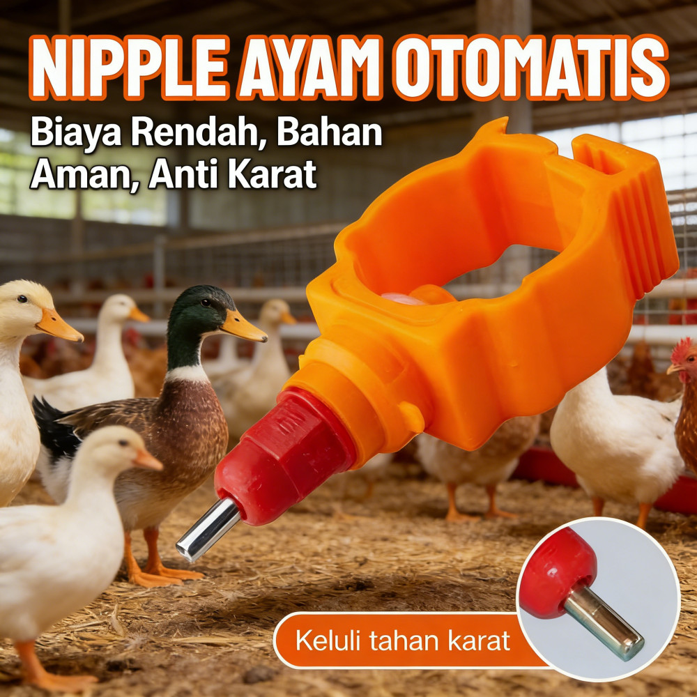 Petelur Ayam Minum Nipel Nipel Otomatis Nepel Drinker Unggas Alat