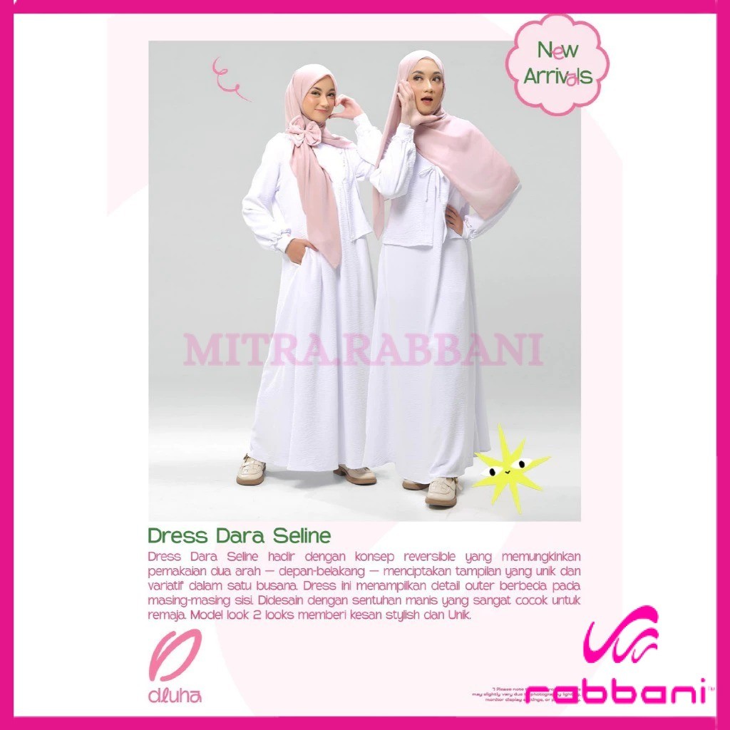 RABBANI ORI - New Gamis Rabbani Dresslim Dara Seline | Dresslim Remaja | Gamis Remaja | Mitra Rabban