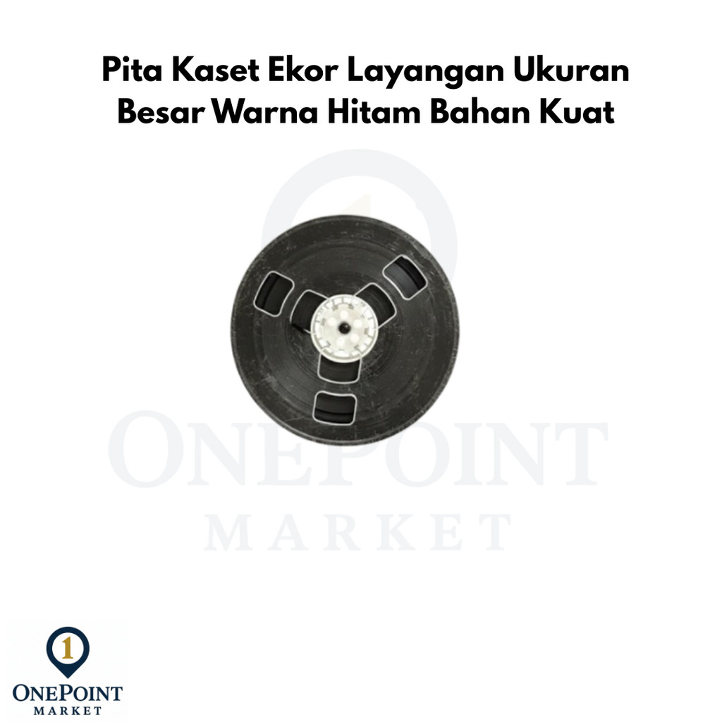 Pita Kaset Ekor Layangan Ukuran Besar Warna Hitam Bahan Kuat