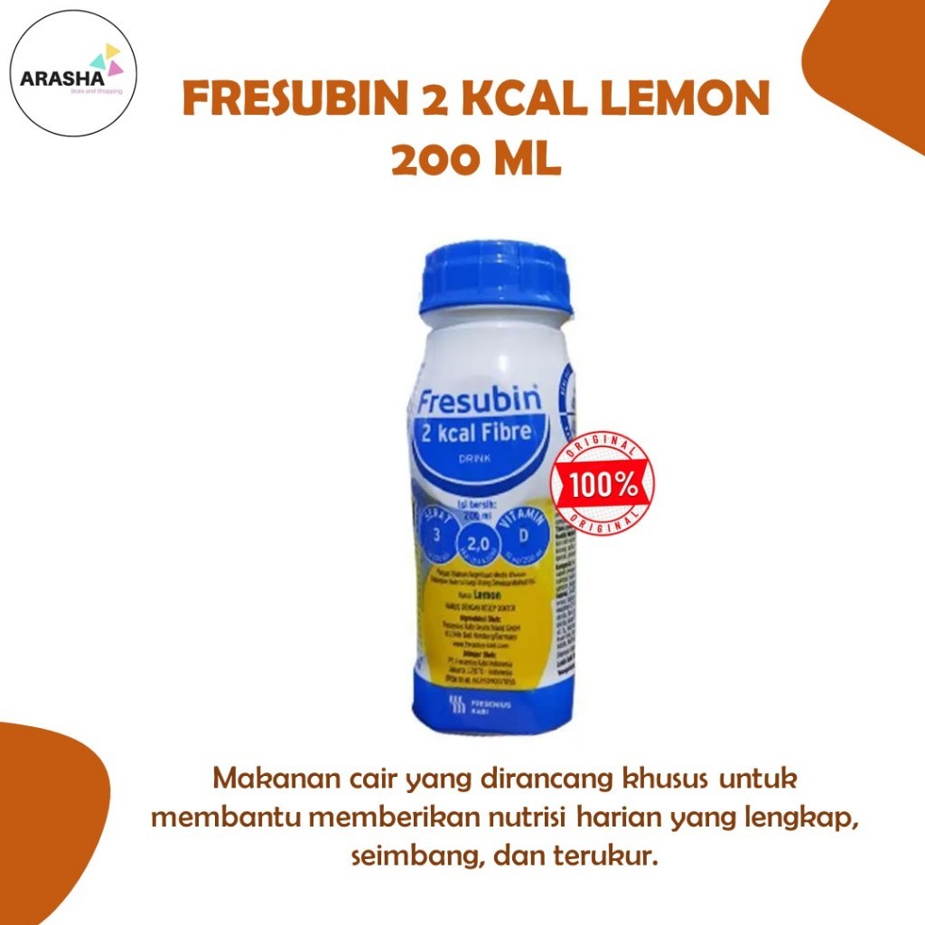 FRESUBIN FIBRE 2 KCAL Fibre Drink 200 ml Susu Tinggi Kalori,Susu Manula