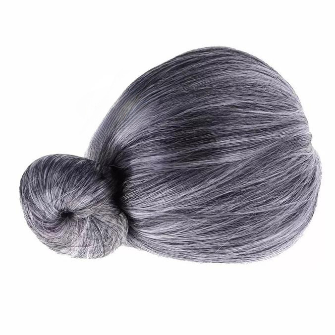 Rambut Palsu Wig Sanggul Nenek Tua / rambut nenek / wig sanggul kostum AR134 Murah