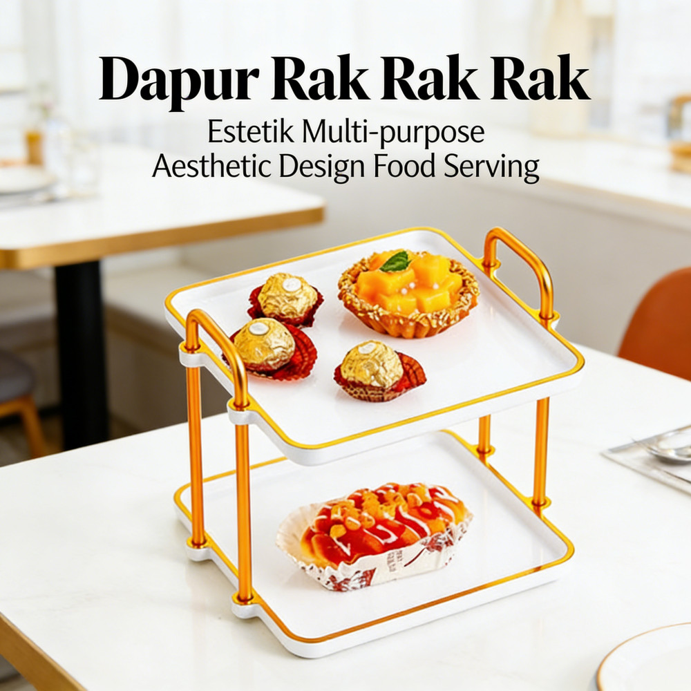 Kue Rak Tempat Bumbu Bumbu Serbaguna Estetik