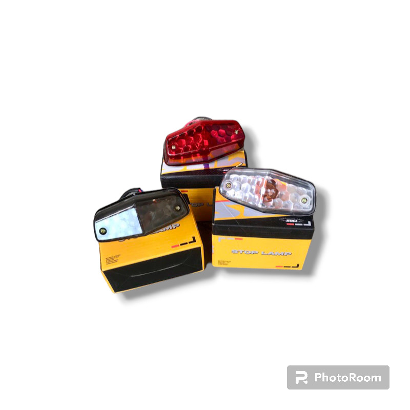 Stoplamp bsa bolo stopan bsa bohlamp merah putih smoke diamond BSA stoplamp cb