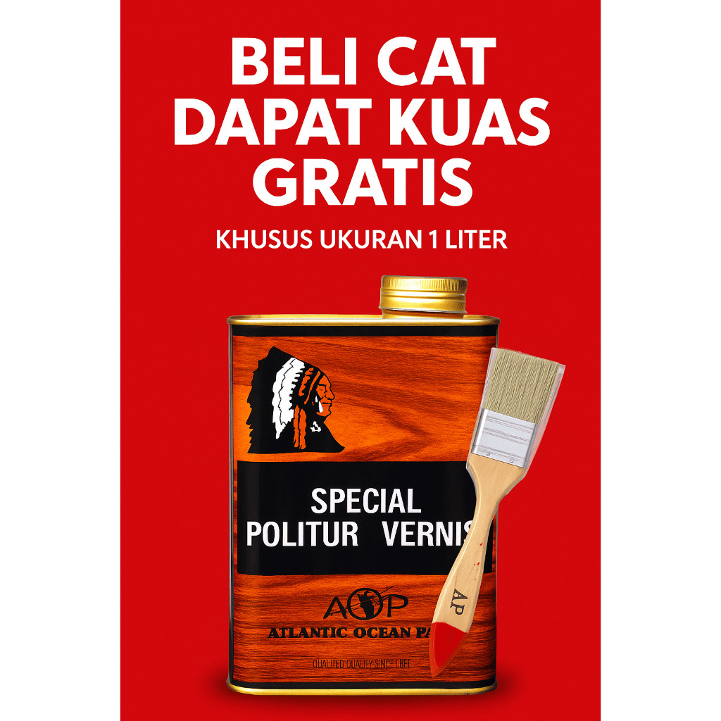 TERLARIS Indian Head Special Politur Vernis/PoliturKayu /FinishingKayu /PoliturMengkilap /VernisKayu