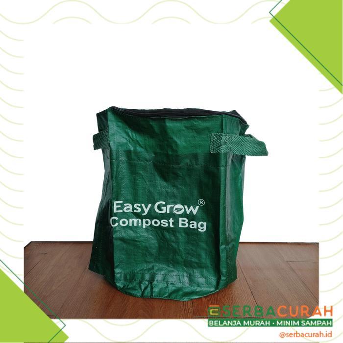 Easy Grow Compost Bag 50 L | Komposter HDPE | Hijau