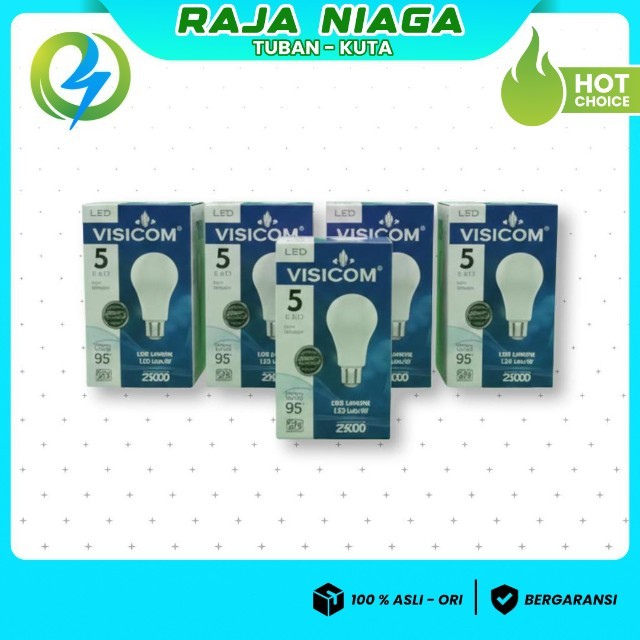 LED VISICOM 5 WATT. LAMPU BOHLAM (cahaya putih/kuning) LAMPU LED