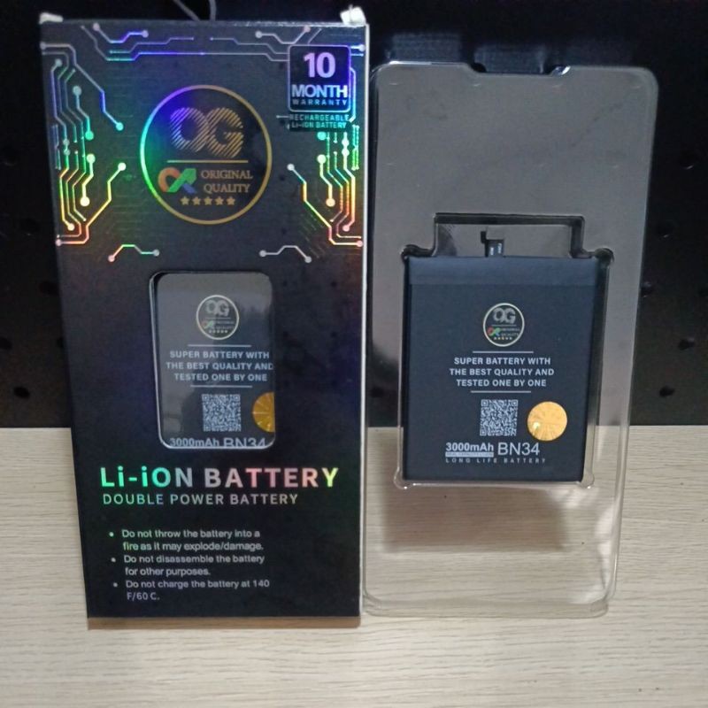 baterai og super redmi 5a bn-34 baterai bn-34 redmi 5a
