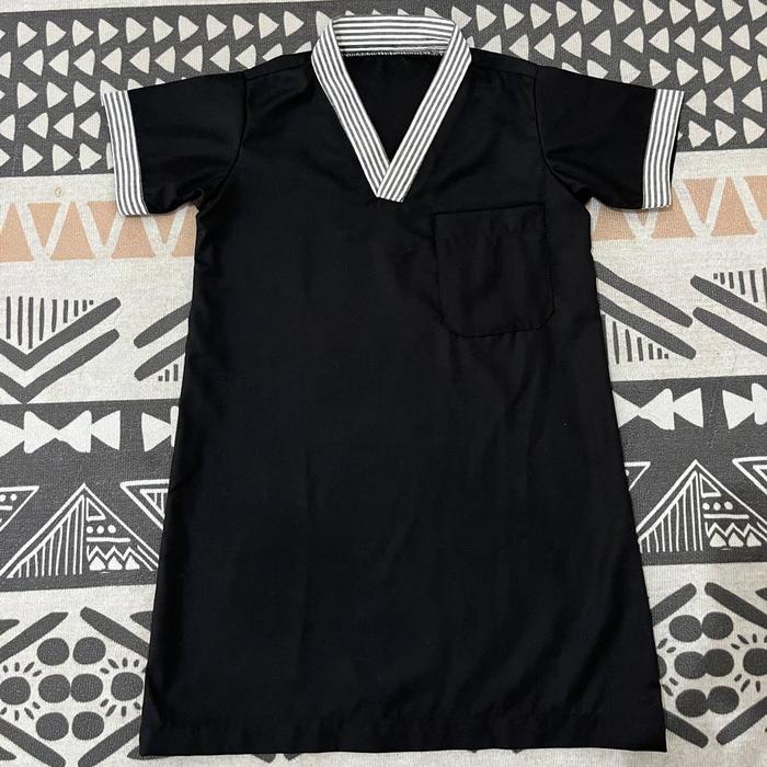 Bisa COD Jubah Anak Laki Laki 2 3 5 6 Tahun Tangan Pendek Motif Salur Garis Baju Gamis Koko Arab Tho