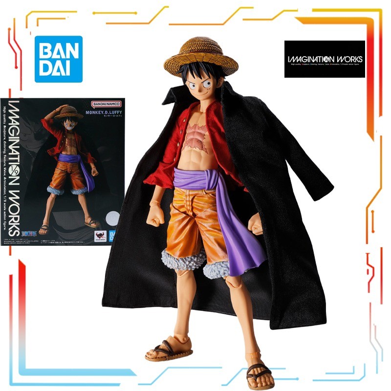 BANDAI IMAGINATION WORKS 1/9 Finished Product Movable Pirate King Mun D. Luffy Anime Action Model To