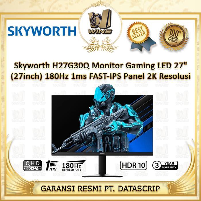 [PROMO]Skyworth H27G30Q Monitor Gaming LED 27" (27inch) 180Hz 1ms FAST-IPS Panel 2K Resolusi - H27G3
