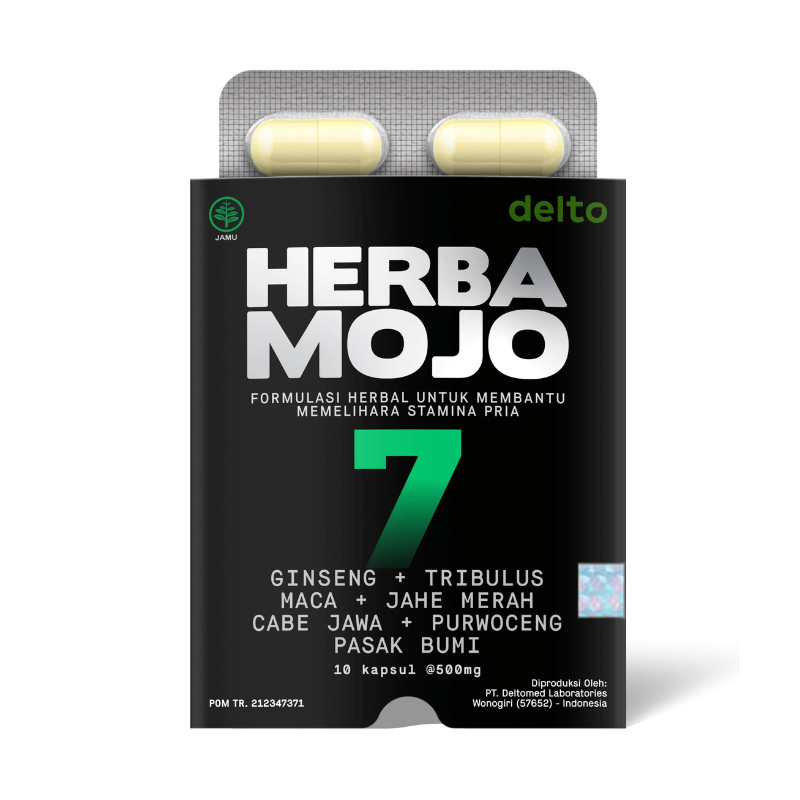 [MUNDAE] Herbamojo Blister Suplemen Herbal untuk Menjaga Stamina Pria – 10 Kapsul